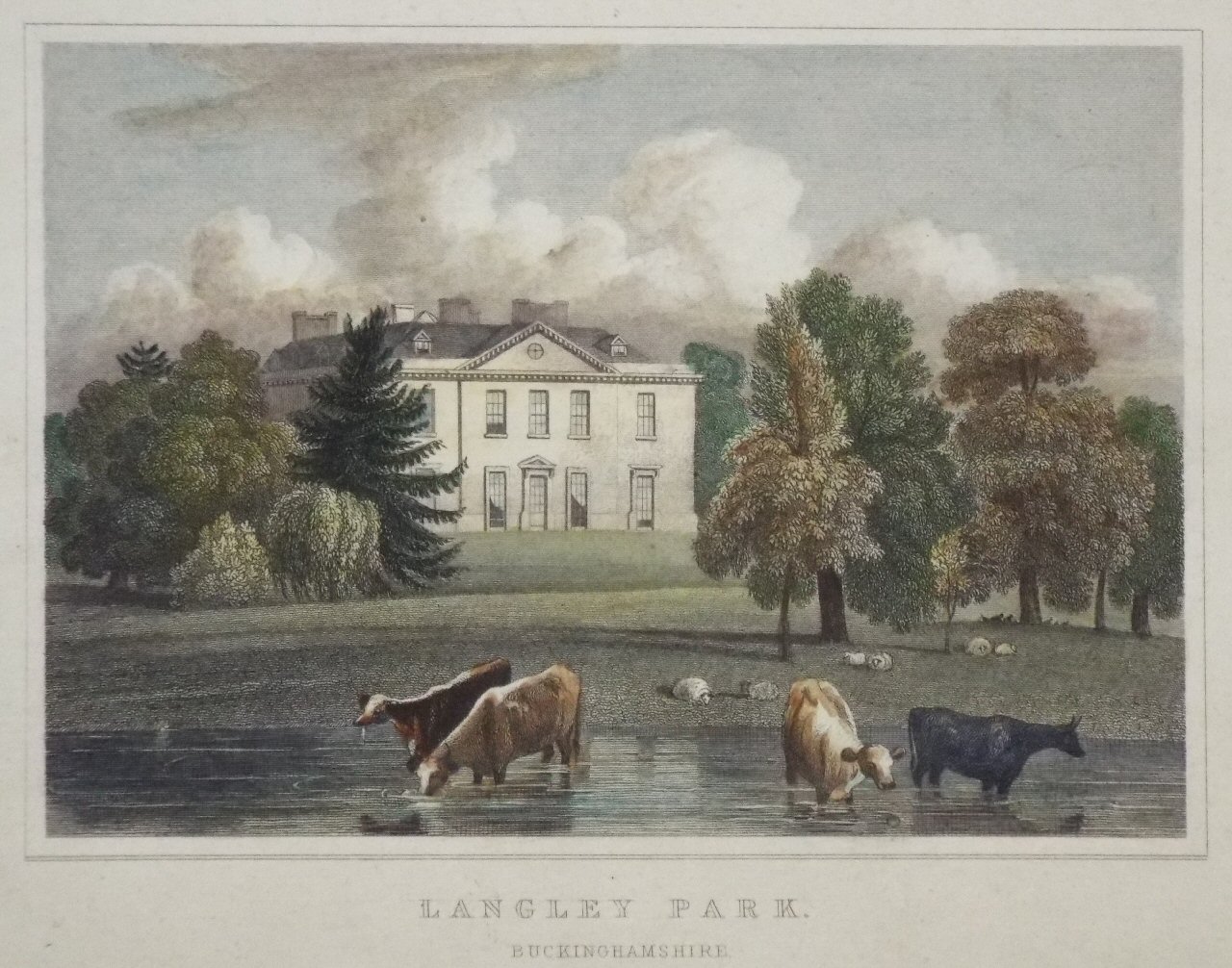 Print - Langley Park, Buckinghamshire.